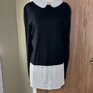 Adrianna Papell Black and White Sweater